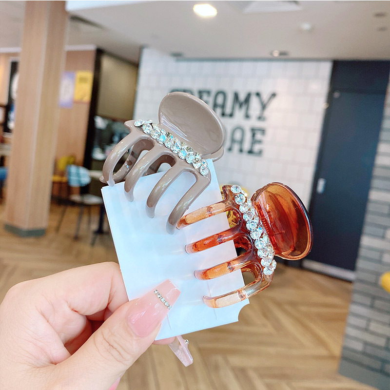 新款小众设计字母中号南瓜抓夹女三角形简约质感鲨鱼夹盘发发抓发详情29