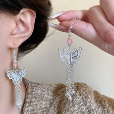 925 Silver Needle Sparkling Diamond Snowflake Pearl Earrings, a light luxury and niche design, high-end stud earrings, a retro and elegant ear accessory pic 7