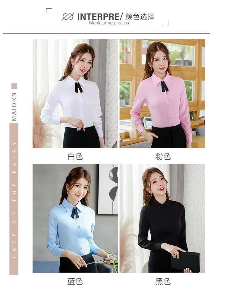 八字领结女黑色藏蓝色搭配衬衣酒店西服装饰品纽扣饰可拆式领花详情5