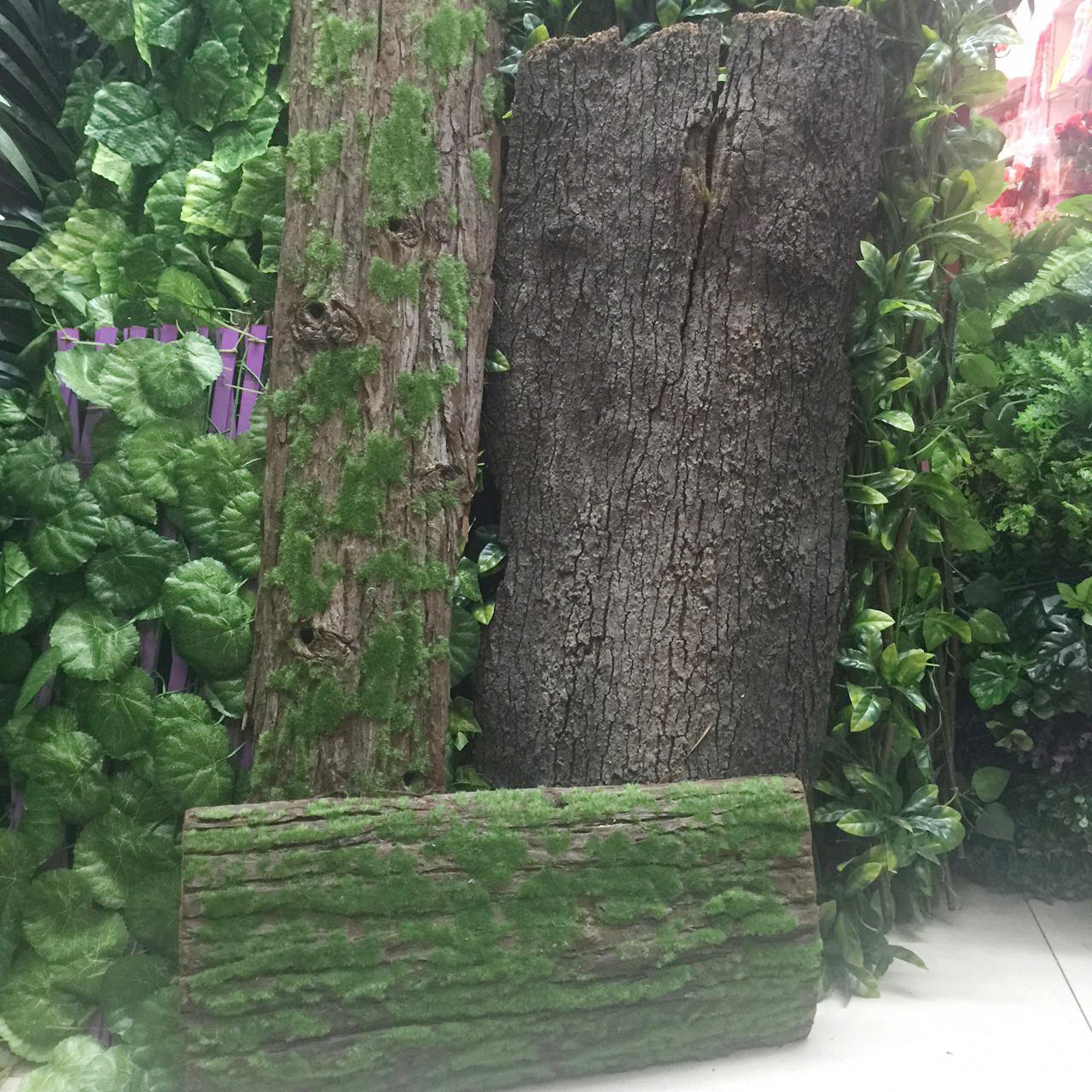 Simulated tree bark, original farm landscape, natural tree bark, real wood veneer, water pipe, column decoration, tree bark pic 17