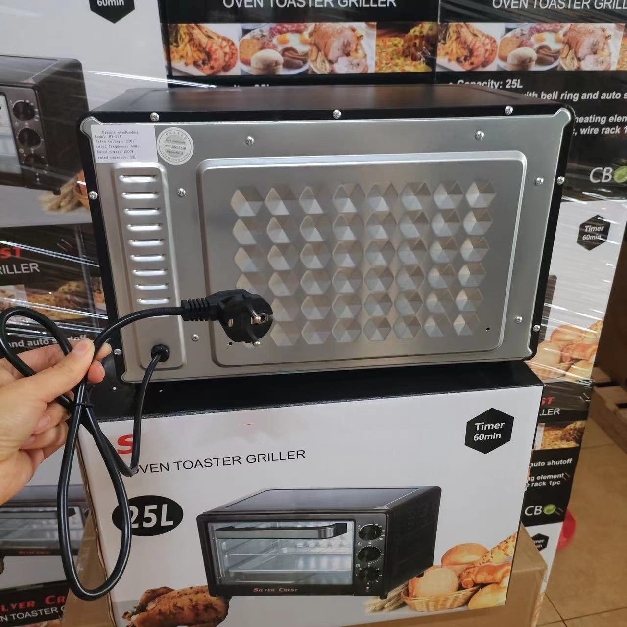 家用烤箱电烤箱25L大容量蒸烤一体蛋糕机多功能面包机烤箱批发详情4