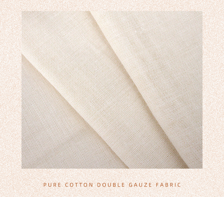 Pure cotton double-layer gauze fabric, high-density all-cotton baby diaper fabric, all-cotton gauze fabric for bibs and blankets pic 4