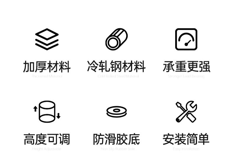 浴室柜垫高底座可调节支撑脚增高支撑杆柜脚承重支撑架伸缩支撑柱详情3