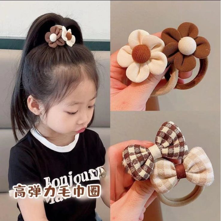 超可爱香肠嘴发圈儿童少女发绳女2023新款高弹力耐用不伤发橡皮筋详情1