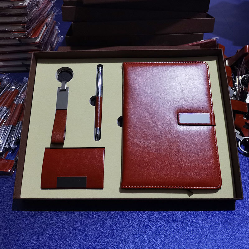 Creative cork keychain set, A7 notebook gift set for corporate year-end party gifts pic 19