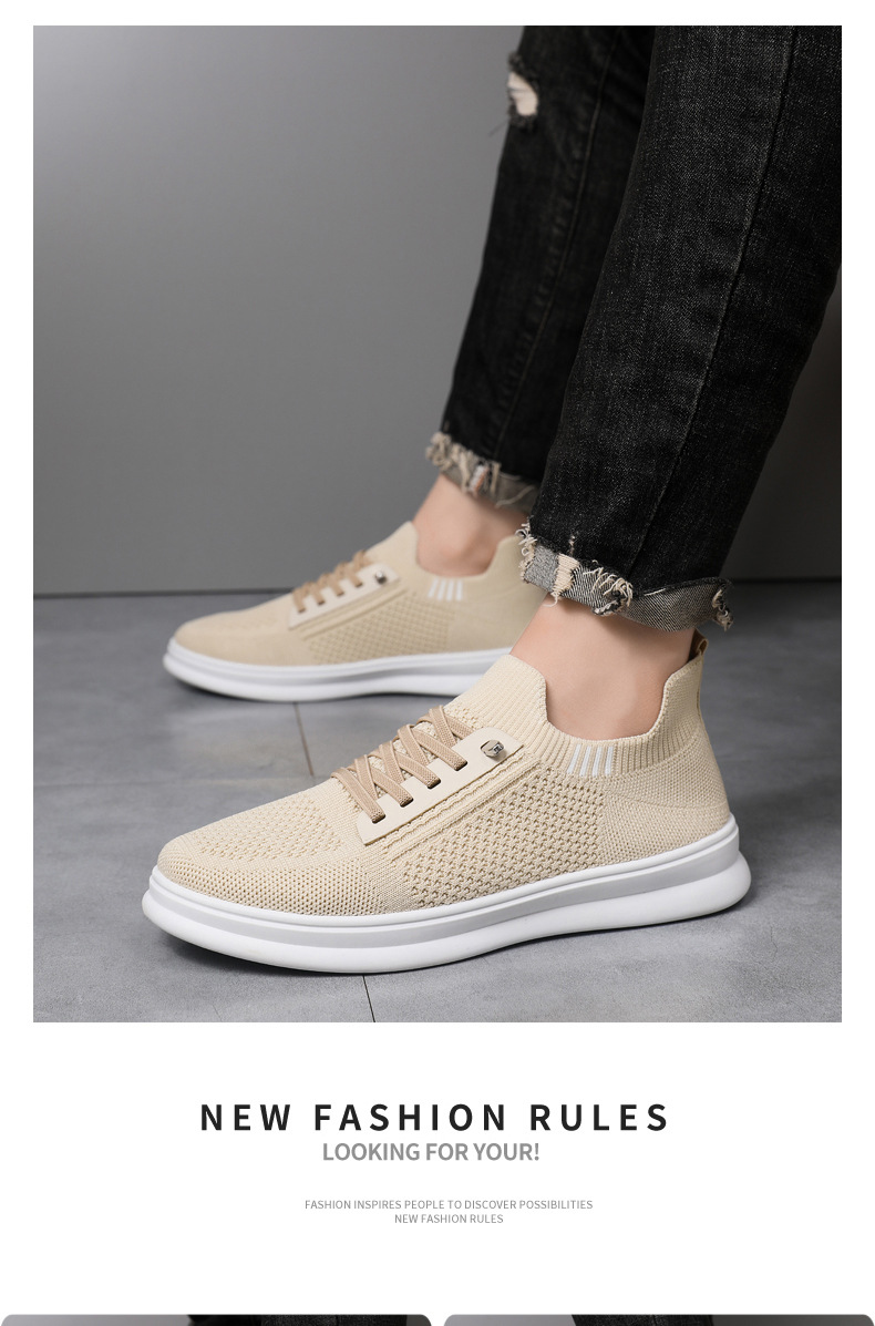 男鞋夏季透气飞织网面鞋跨境批发软底一脚蹬薄款休闲鞋男士鞋子详情9