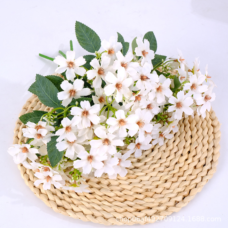 假花摆件客厅卧室内摆设塑料干花束套装饰品小盆栽餐桌茶几仿真花详情5
