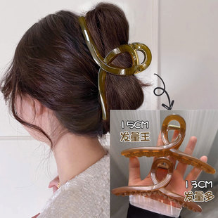 Korean-style retro leopard print hair tie and hair band, a high-end feminine touch, heart-shaped acrylic ponytail tie, leather band hair tie and hair accessory pic 10