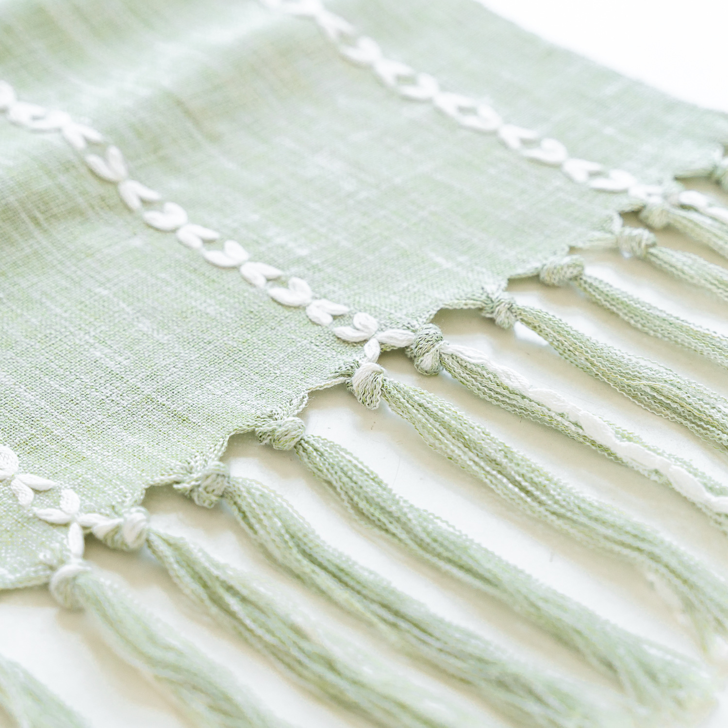 New cross-border Amazon handcrafted table flag, hollowed-out American country white tablecloth, dressing table scarf factory wholesale pic 65