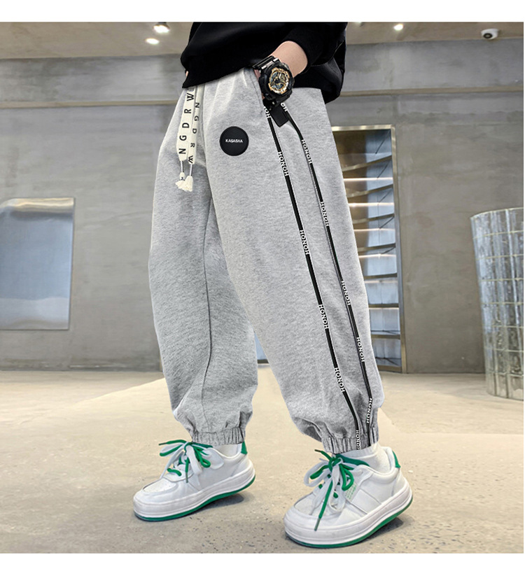 男童新款卫裤2024春秋款童装儿童炸街休闲裤春季中大童百搭运动裤详情19