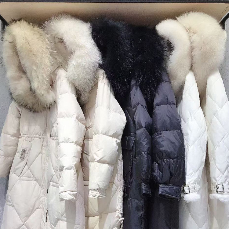 Trece líneas corte marca gran cuello peludo abajo chaqueta mujer wholesale inman marca outlet outlet mujer invierno 2022 pic 10