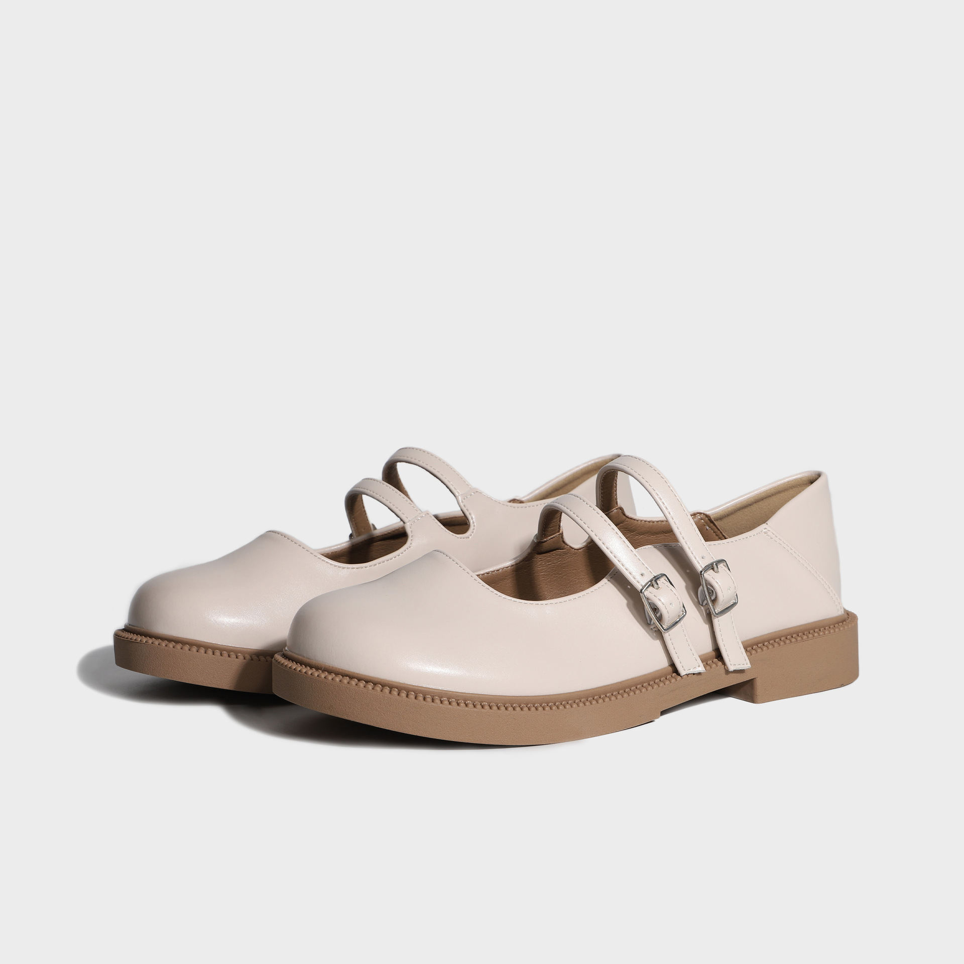 葡萄妈同款厚底乐福鞋女春秋鞋子复古小皮鞋英伦风女鞋夏季详情9