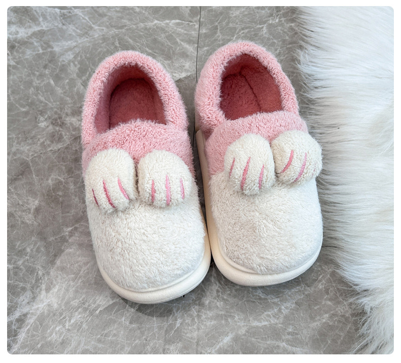 新款拖鞋儿童棉鞋冬季软底防滑家居宝宝男童女童保暖毛绒鞋子详情23