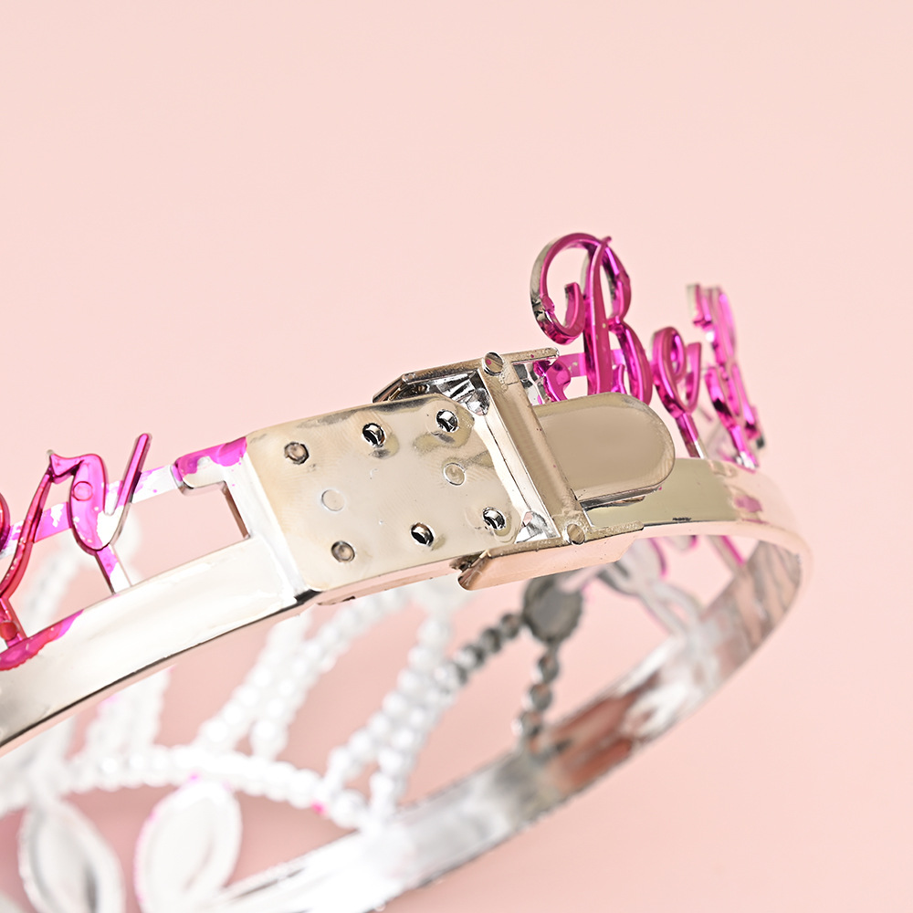 公主彩色宝石皇冠发箍创意儿童女孩塑料发饰舞会表演装扮道具批发详情5