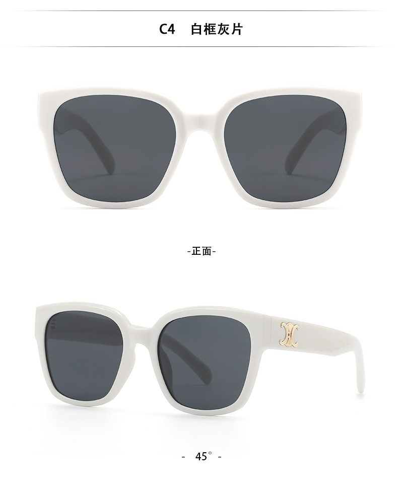 2024新款复古感墨镜小红书同款博主推荐女款方形大框太阳镜详情15