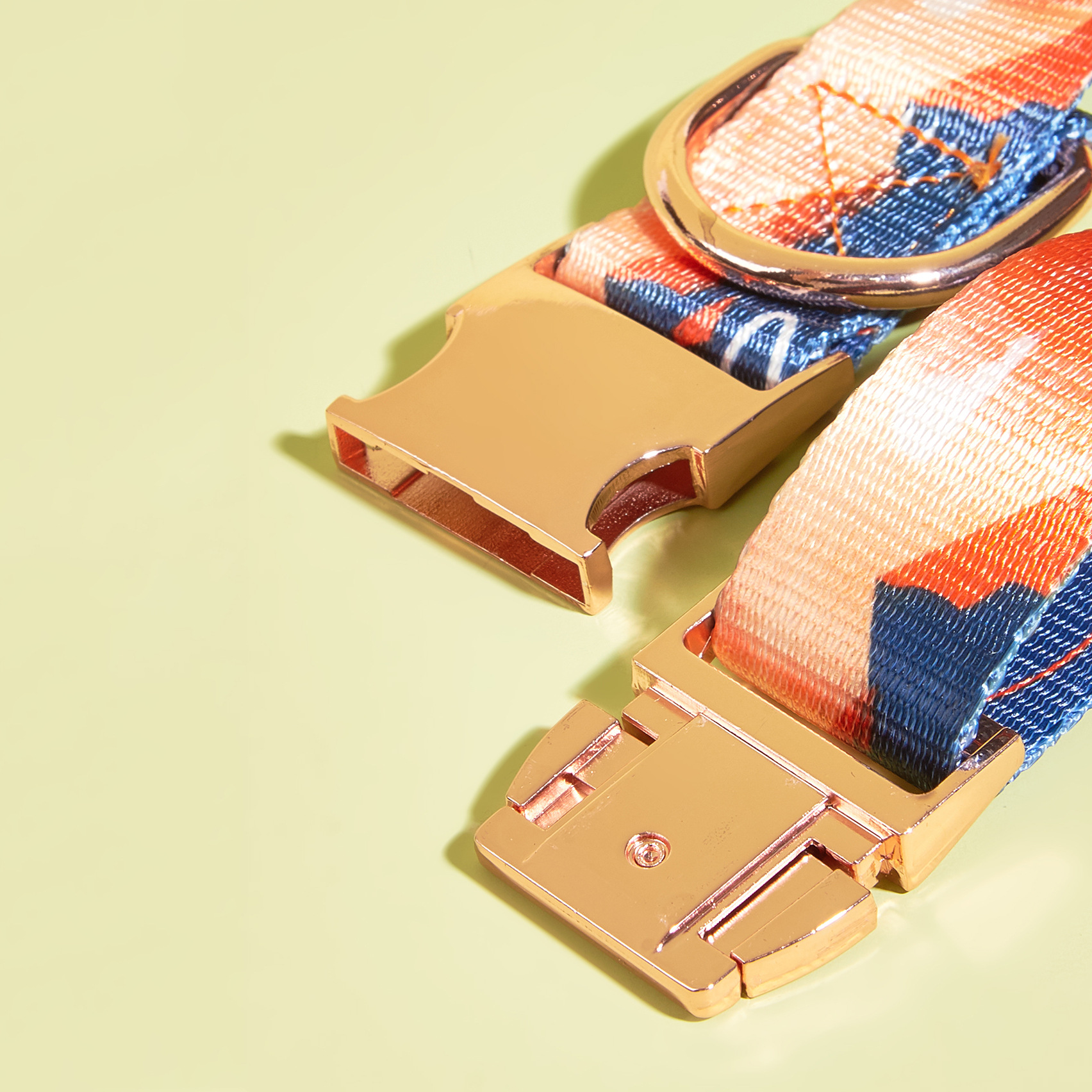 MIDI Cross-border New pet medium and large-sized dog imitation nylon printing factory wholesale adjustable and etchable alloy buckle dog collar pet supplies Pet collar buckle metal pic 4