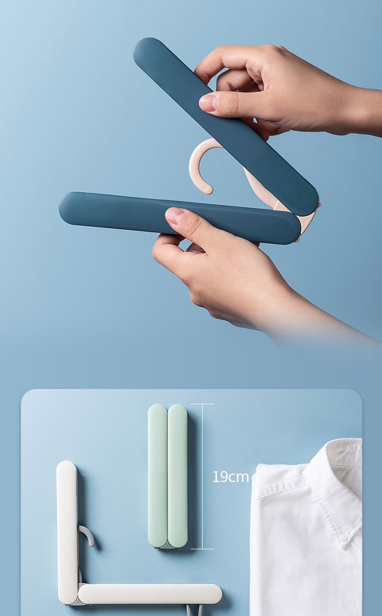 Self-designed folding clothes hangers for travel, portable clothes drying hangers for business trips and outings, and socks and underwear drying clips pic 3