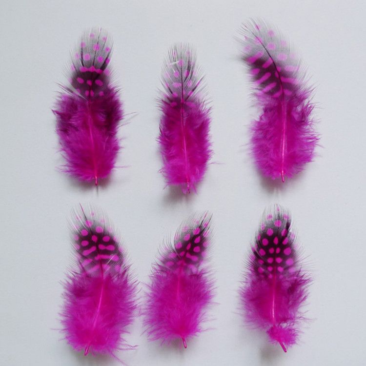 Pearl chicken feather black and white dot DIY corsage earrings, ear-picking materials, colorful pearls, larger feathers pic 21