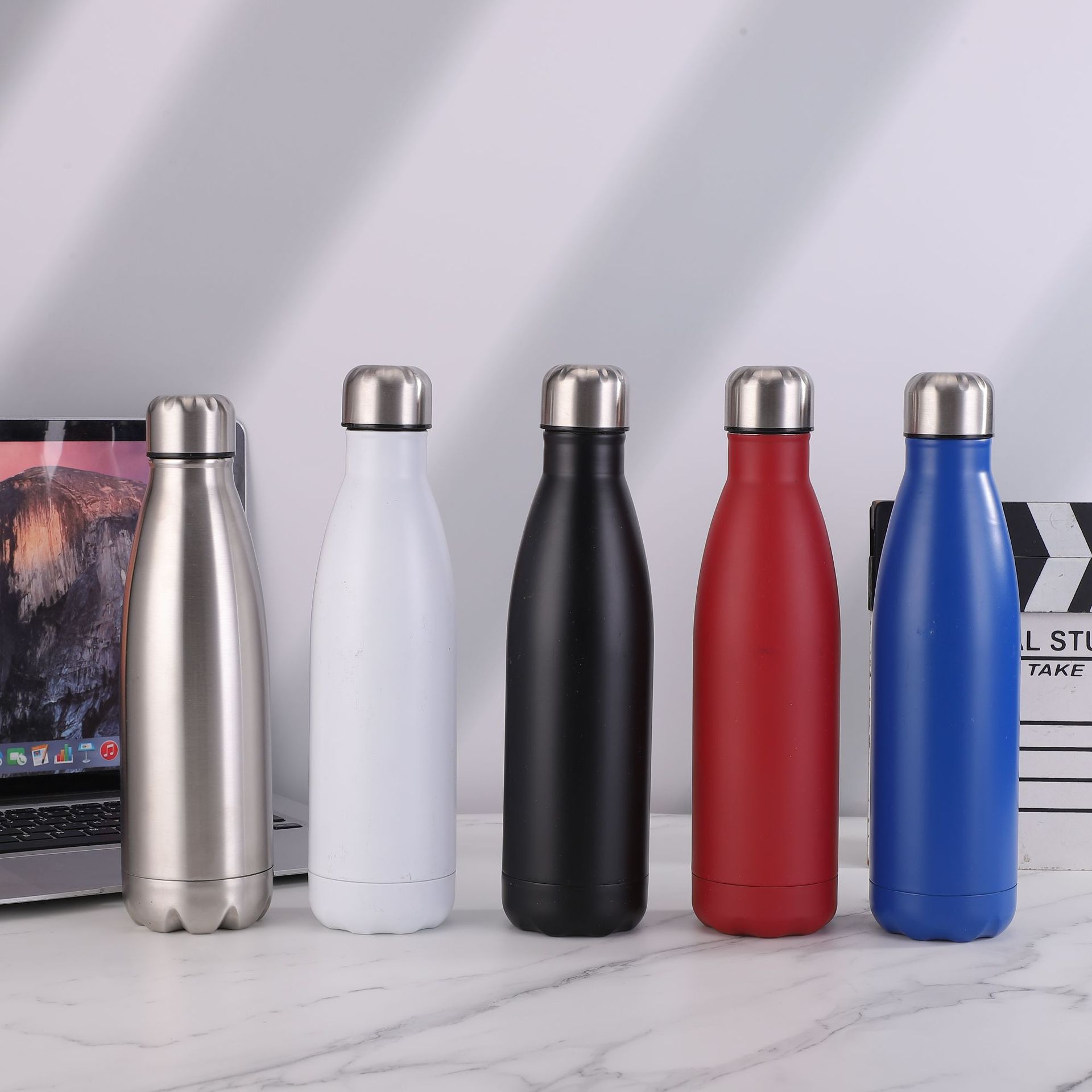 Cross-border Amazon stainless steel cola bottle, 304 double-layer vacuum insulated cup, American sports water cup, portable cup pic 2