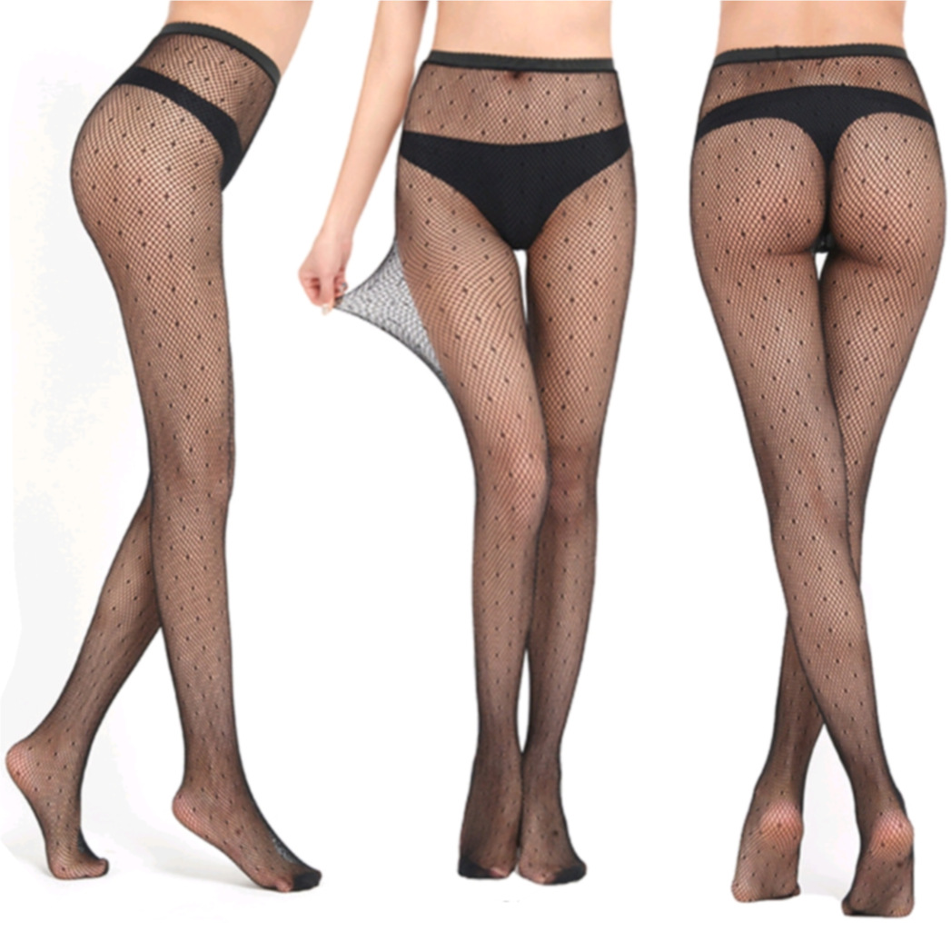 Cross-border special sexy tits medias medias telaraña cráneo red de pesca jacquard malla calcetines cientos de patrones disponibles pic 2