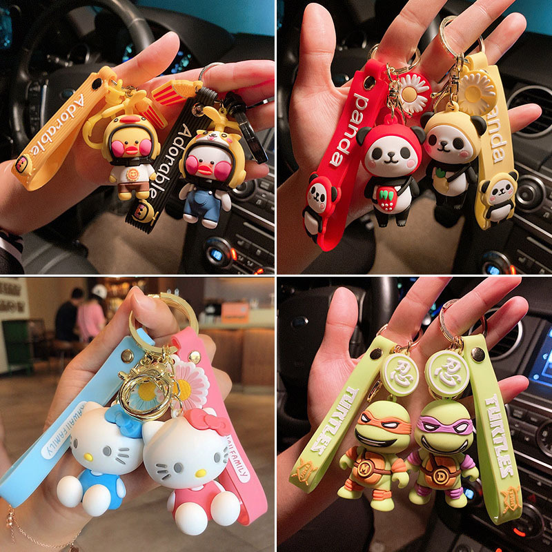 创意卡通汪汪队钥匙链可爱书包钥匙扣挂件汽车包包钥匙链圈小饰品详情13