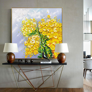 客厅现代简约装饰画酒店大尺寸手绘油画沙发背景墙抽象轻奢挂画详情3