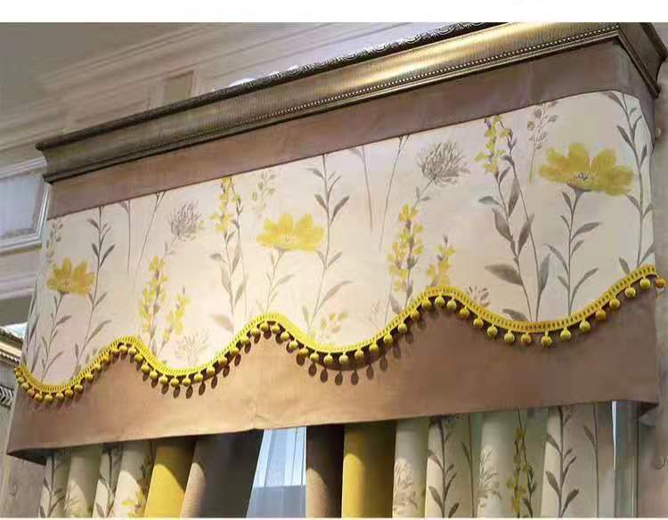 A fresh and light-blocking bedroom with a combination of Sephunni curtain fabric and printed country flowers pic 2