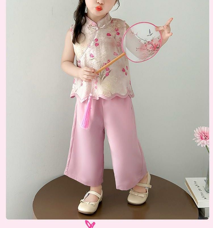 国潮女童夏季国风套装2025新款儿童薄款衣服女宝宝夏装女孩新中式汉服详情16