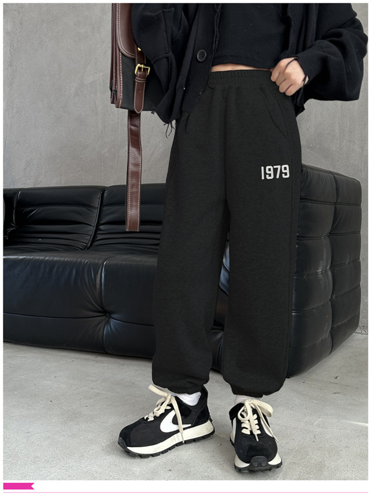 冬季女童加绒裤子外穿秋冬2023新款儿童加厚卫裤大童冬季奥利绒运详情11