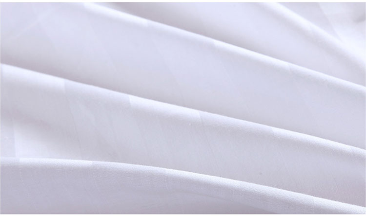Shefan Hotel Supplies pure cotton dense white satin strip bed covers, hotel bed covers, hotel linen manufacturer wholesale pic 18