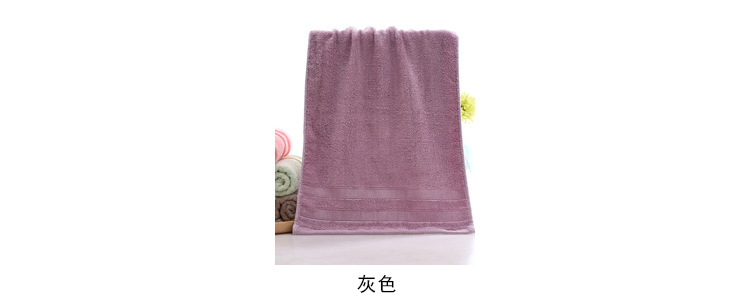 Wholesale of bamboo fiber double-segment towels, thickened household couple face towels, soft and absorbent multi-color towels for hair delivery pic 23