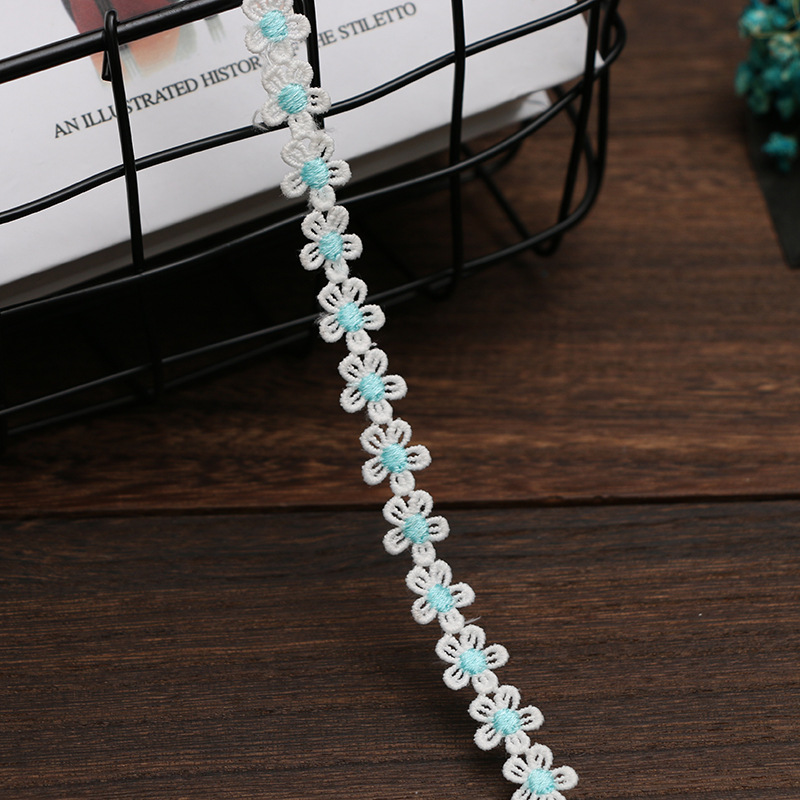 1.5CM water-soluble embroidered little bee lace, Daisy sunflower, DIY handmade accessories, clothing, hair accessories, fabric, tiled pic 12