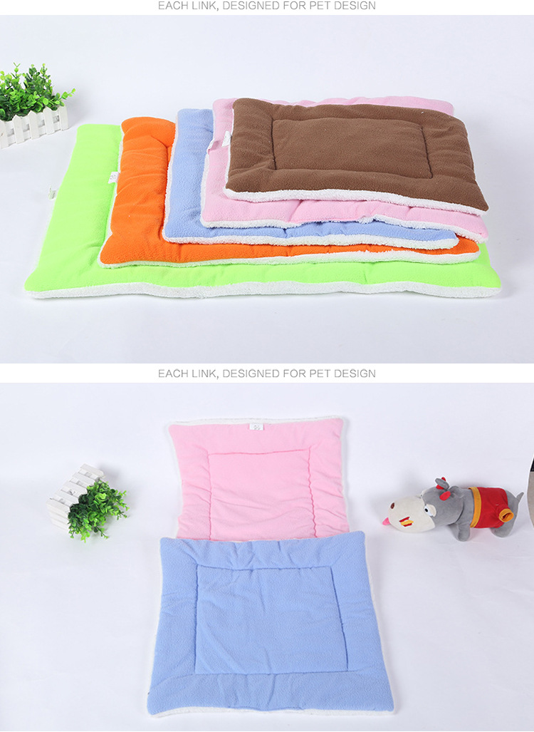 Candy-colored lambskin Kawaii pet cushions, universal winter cat cushions for cats and dogs, factory direct sales pic 9