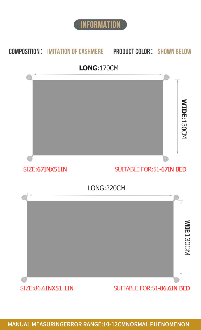 Bohemian sofa cover blanket, air conditioning blanket, all-season universal nap blanket, ethnic-style bed, tail blanket, and lap blanket pic 3