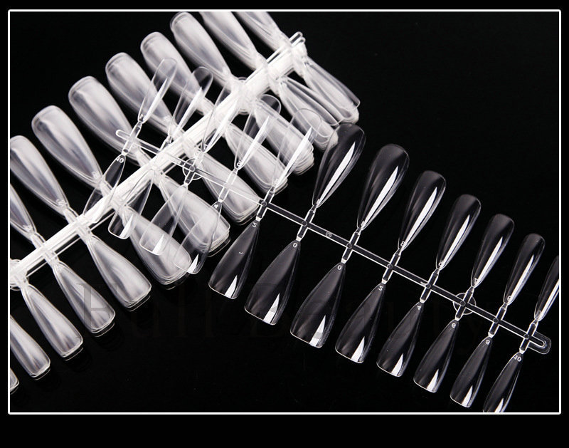 Cross-border new nail nail plate box set, thin and seamless, 240 pieces T-shaped ballet type false nail extension plates pic 16