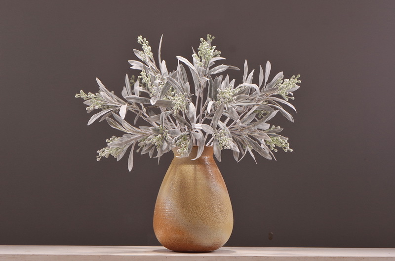 Dongli Flower Industry Factory Direct sales, wholesale of artificial flowers and fake flowers, 2-fork-scented green leaves, home decoration sample rooms, photography fake flower ornaments, one-piece consignment pic 19