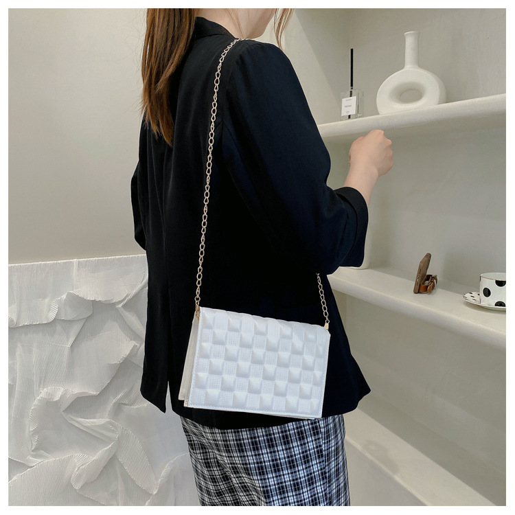 网红手提包包2021新款时尚单肩女包休闲感洋气斜挎简约ins链条包详情27