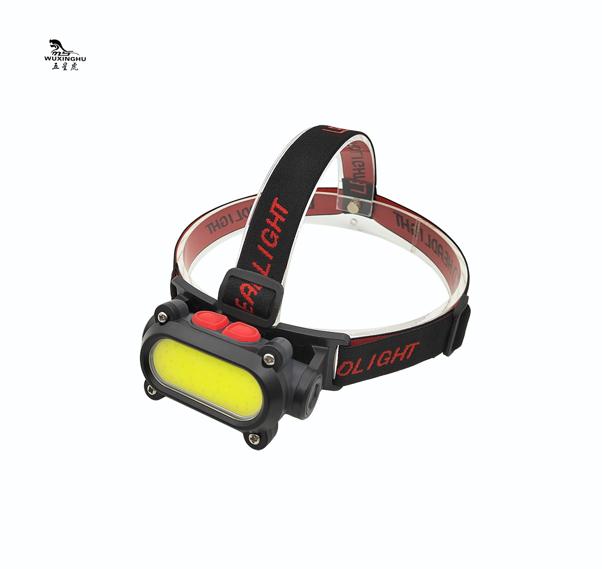 Cross-border bestseller COB+LED dual-light source lamp, USB charging red and white light charging headlamp, night running and fishing headlamp pic 5