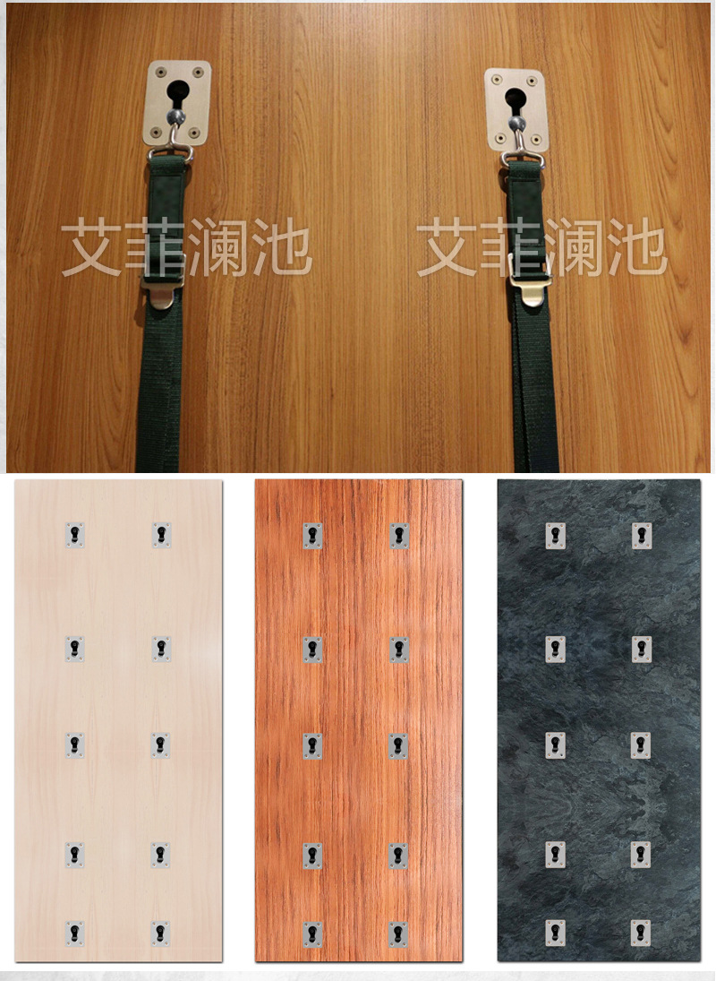 Factory direct sales yoga wall, Iyengar stretch band, Iyengar wall, rehabilitation wall installation, customized yoga wall pic 10