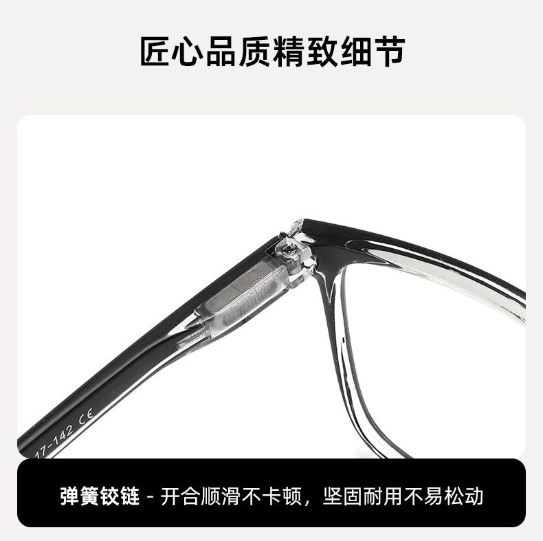 新款大框时尚年轻舒适女士老花镜高清男款老人镜跨境老视眼镜批发详情7