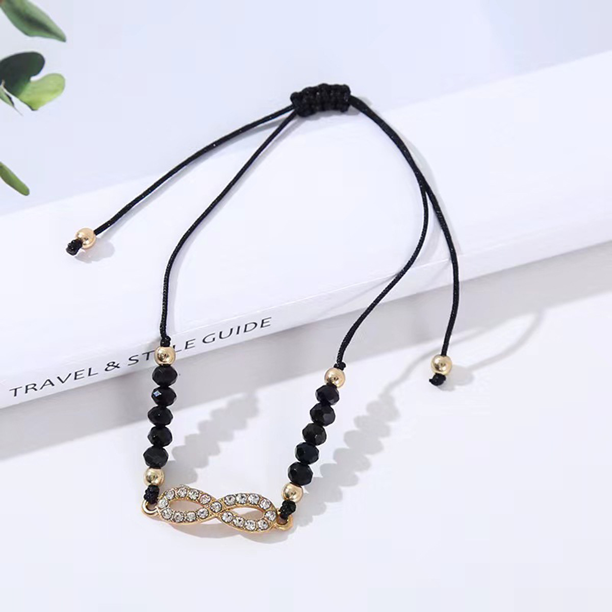 Amazon cross-border best-selling geometric diamond-encrusted cross turtle diamond-encrusted crystal beaded bracelet for men and women, friendship bracelet pic 5