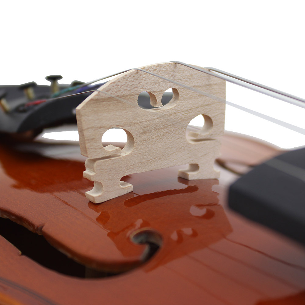 Aston Villa AV-03 Bright Natural color violin with Maple back and tiger grain solid wood Violin pic 26