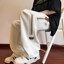 休闲裤男士宽松直筒垂感纯棉小西裤春秋季拖地裤百搭潮流长裤子男详情9