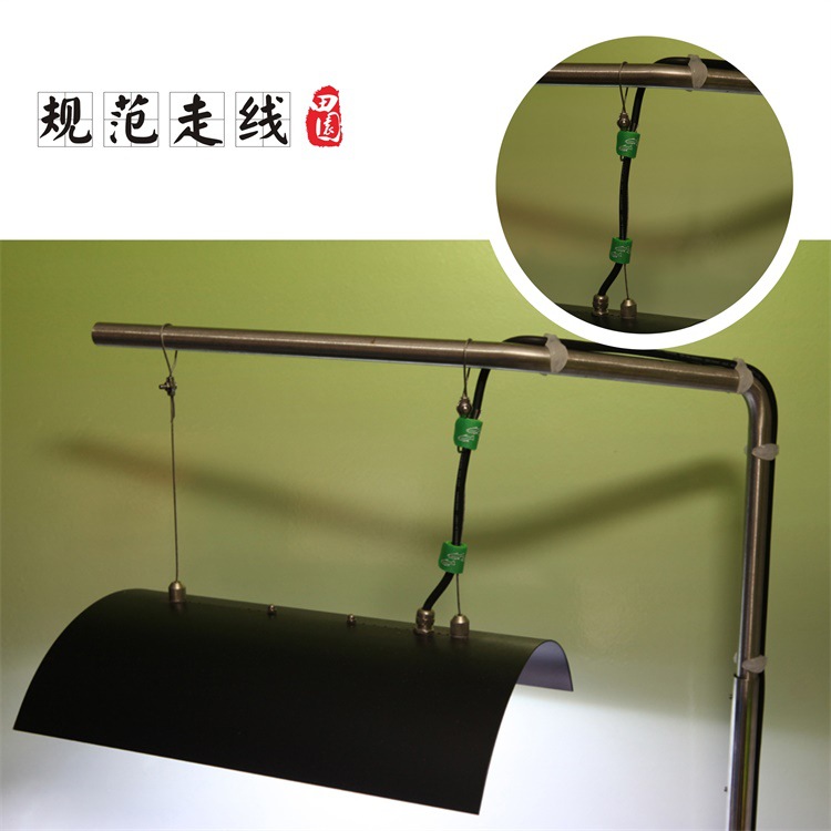 叶形水管电线绑定夹(金卤灯吊架、LED、T8、T5等吊灯线通用)详情7