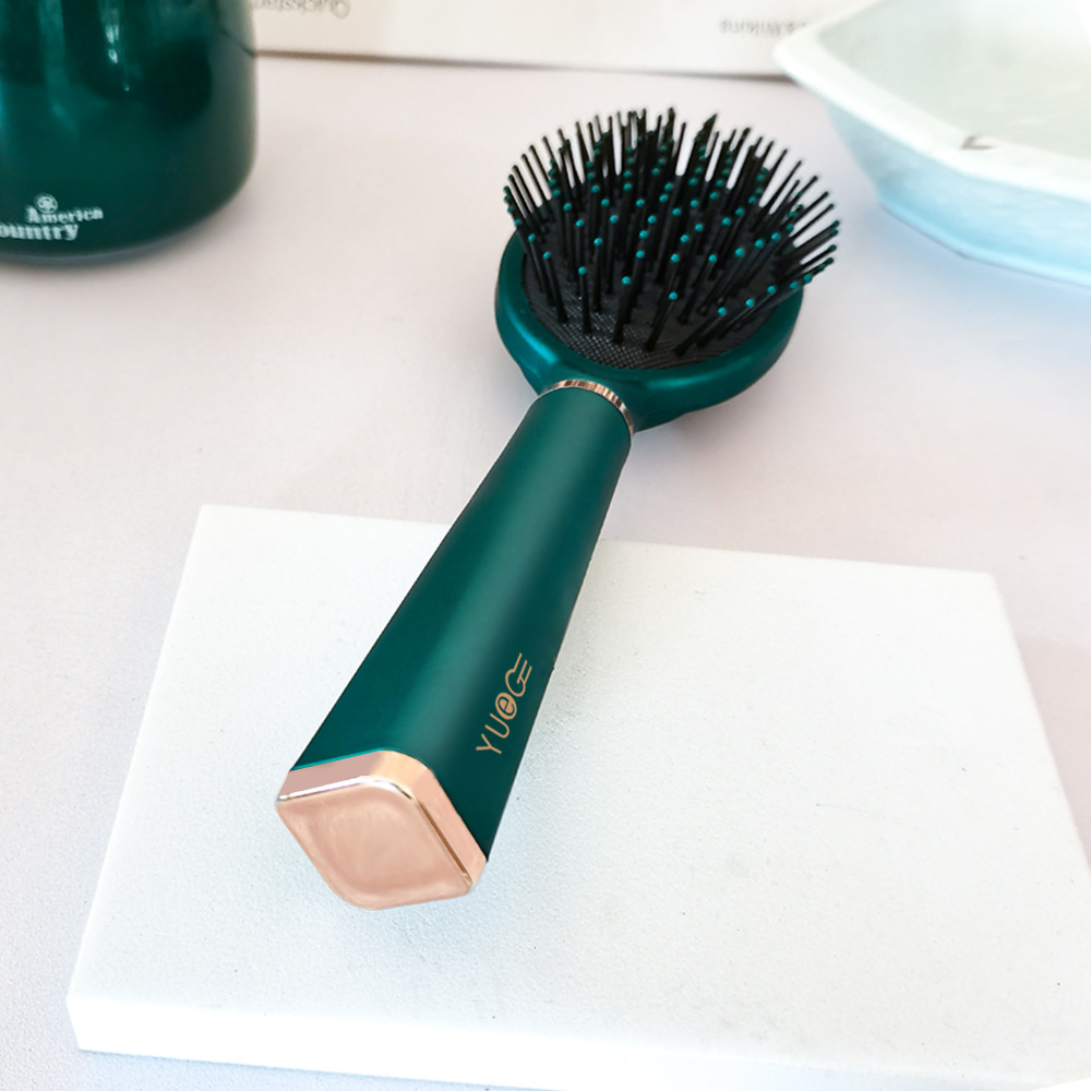 现货孔雀绿祖母绿按摩梳气囊梳子贵妇顺发负离子卷发白领女YUEG详情5