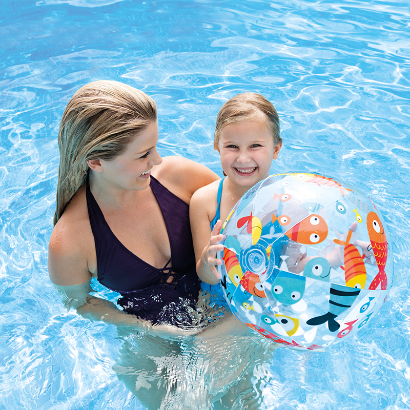 INTEX59040流行组沙滩球儿童pvc充气拍拍球 透明卡通充气玩具批发详情4