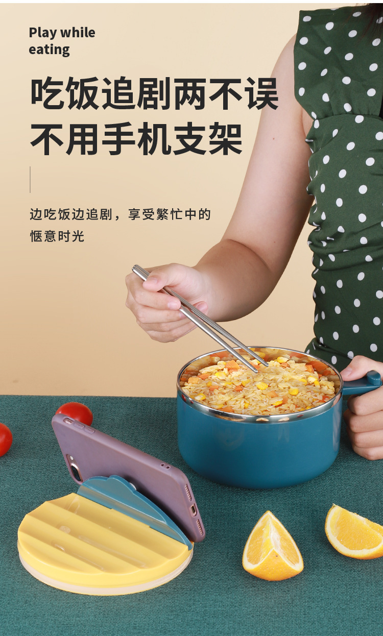 日系304不锈钢带把手大容量易清洗饭盒 可滤水学生宿舍带盖泡面碗详情4