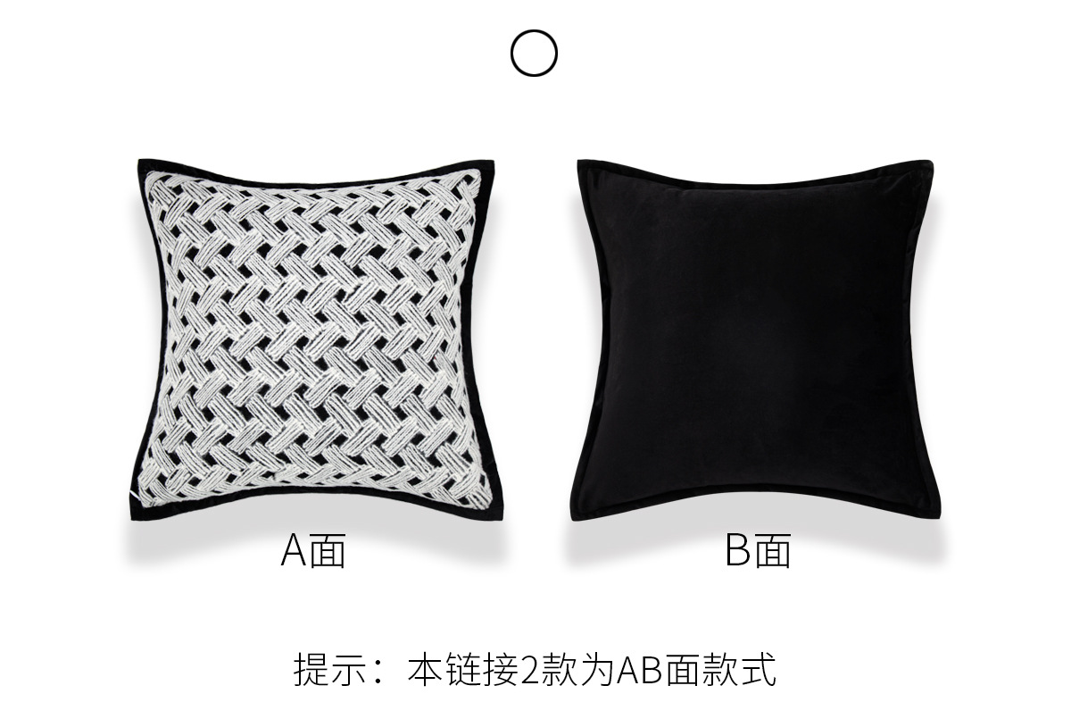 跨境亚马逊家居客厅沙发靠枕床头靠垫背ins风现代简约沙发抱枕套详情16