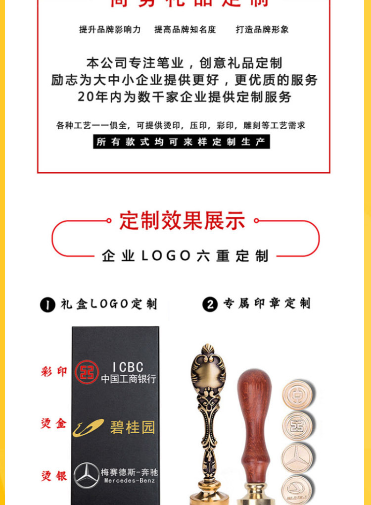 欧式经典地图字母火漆蘸水钢笔精致底座印章送女友生日礼物详情11