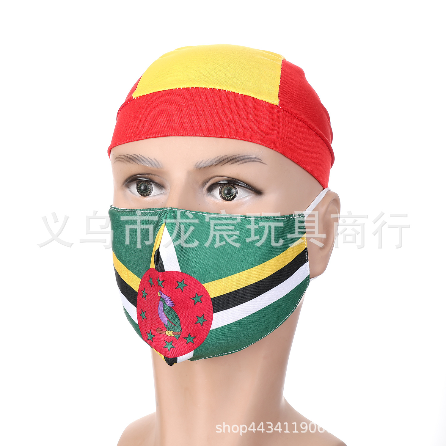 跨境亚马逊透气布口罩棉质时尚成人防尘水洗防晒旗帜口罩挂耳批发详情8